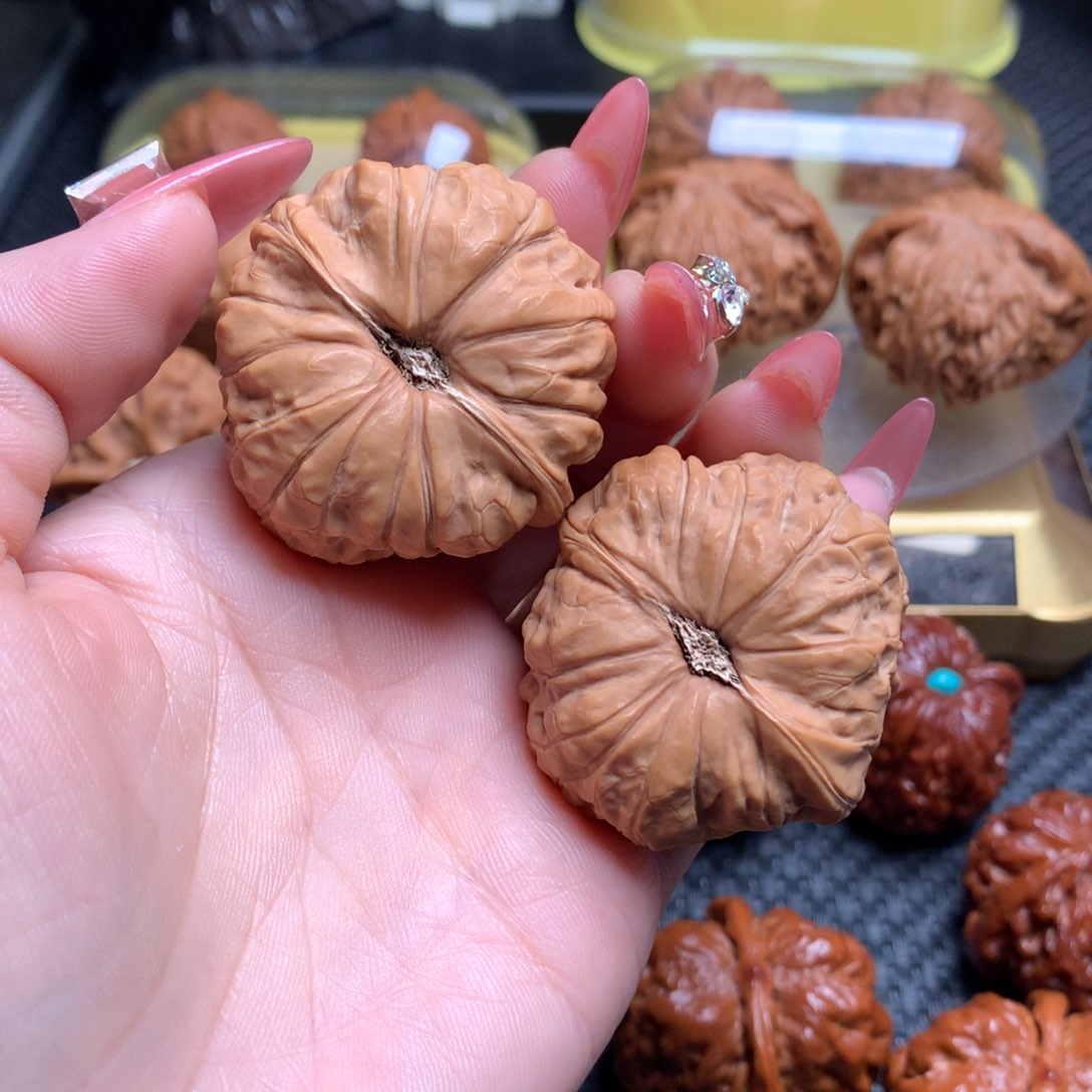 文玩核桃把件41全品南瓜