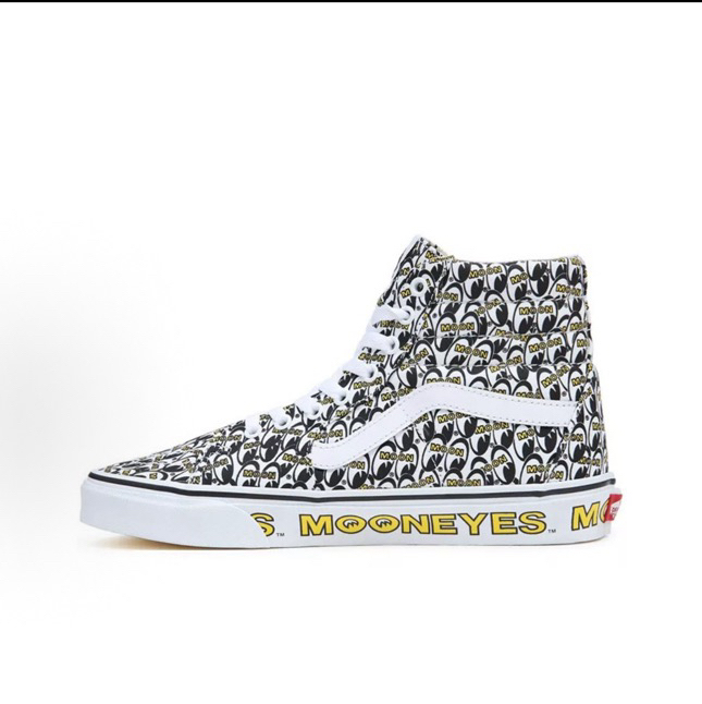 Mooneyes x Vans SK8 高帮板鞋 黑白 原盒 Q5N6M5