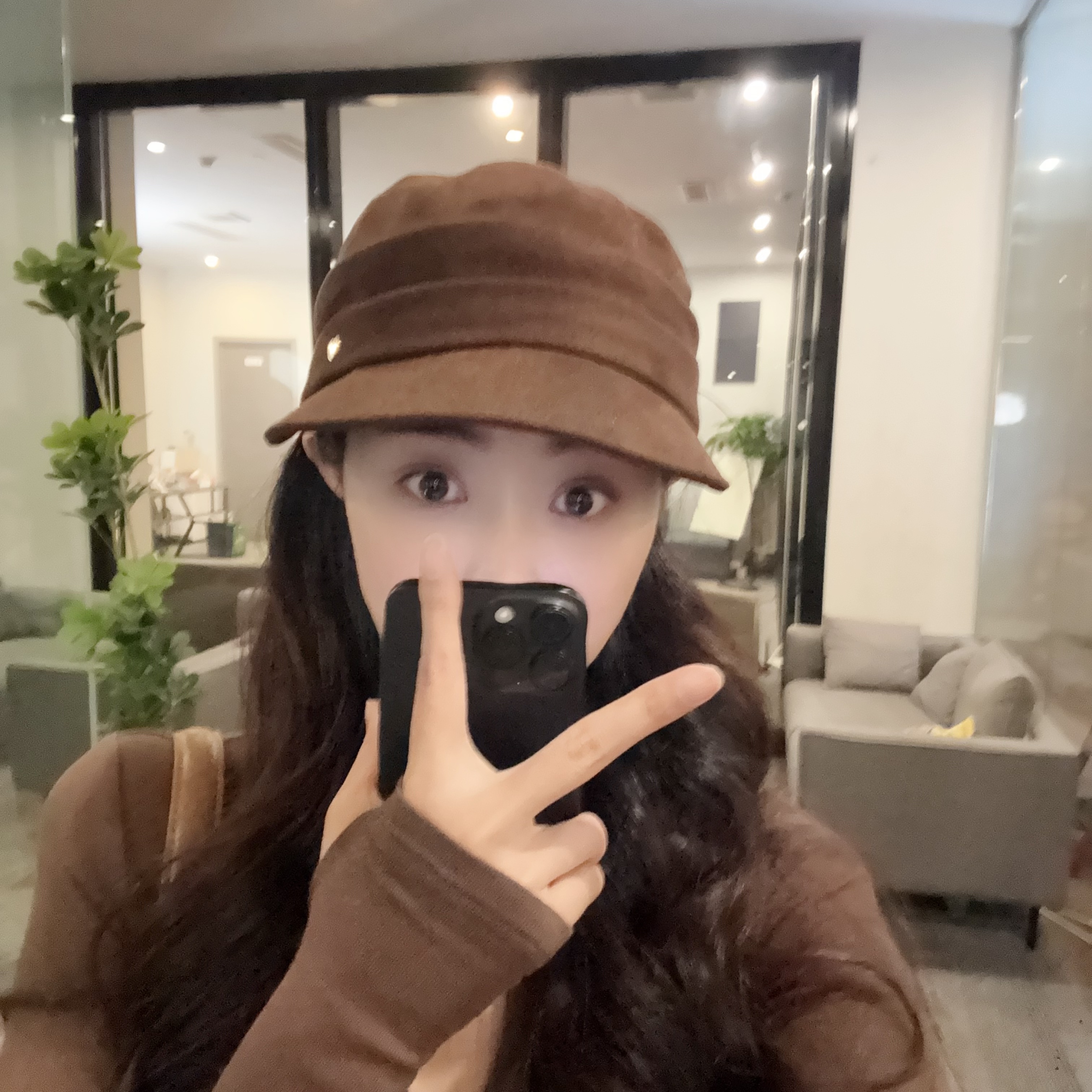 【OS&oneshow】复古文艺风鸭舌贝雷帽女休闲百搭气质显脸小云朵帽子