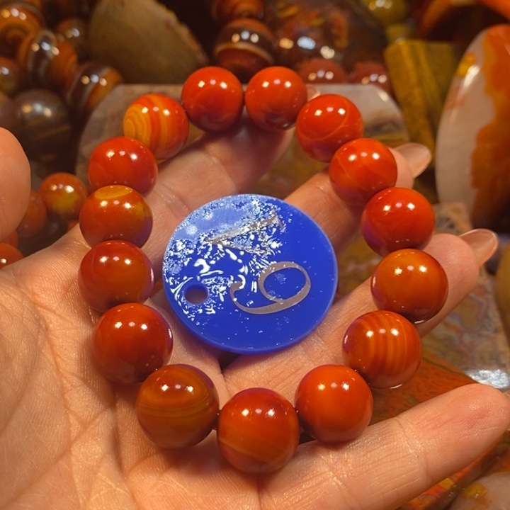 玛瑙/玉髓手链未镶嵌江*