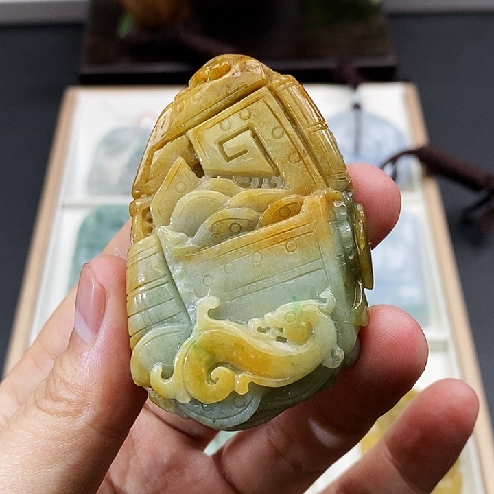 颈饰未镶嵌翡翠缅甸天然翡翠A货