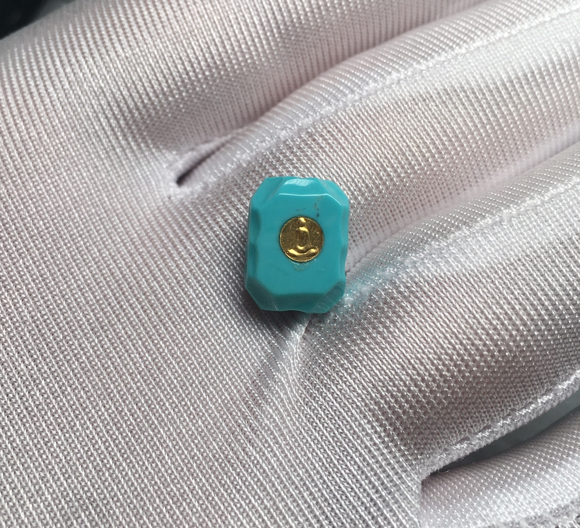 原矿绿松石24k金无相背云