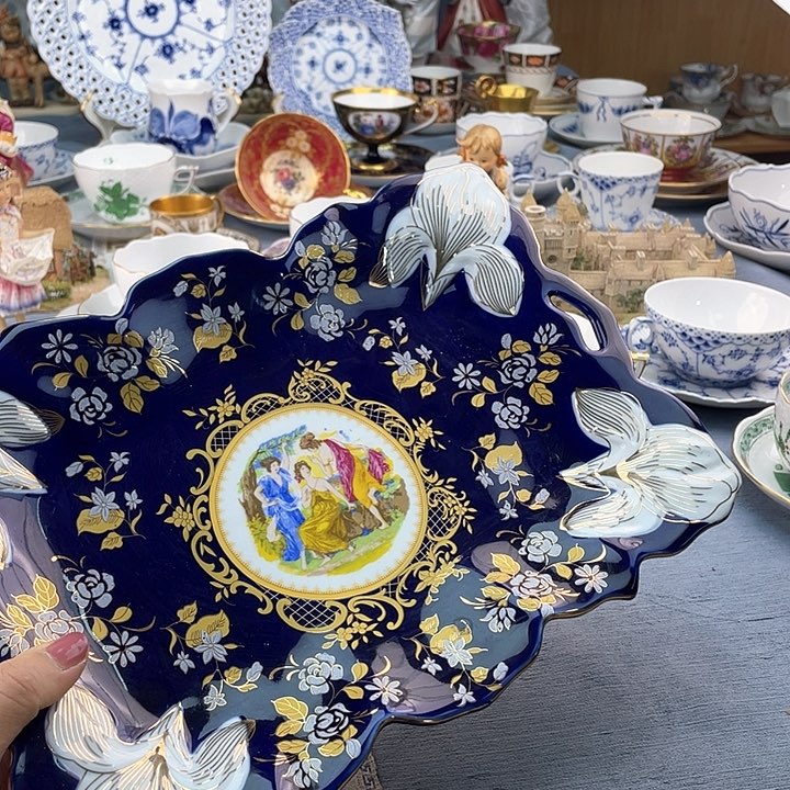 中古欧瓷瓷器小房子