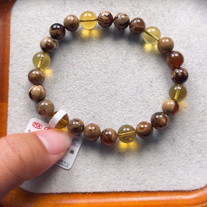 琥珀未镶嵌珠宝奇石M303号8+溶洞妖花