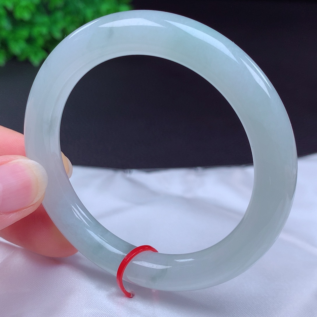 翡翠未镶嵌手镯54圈口431105