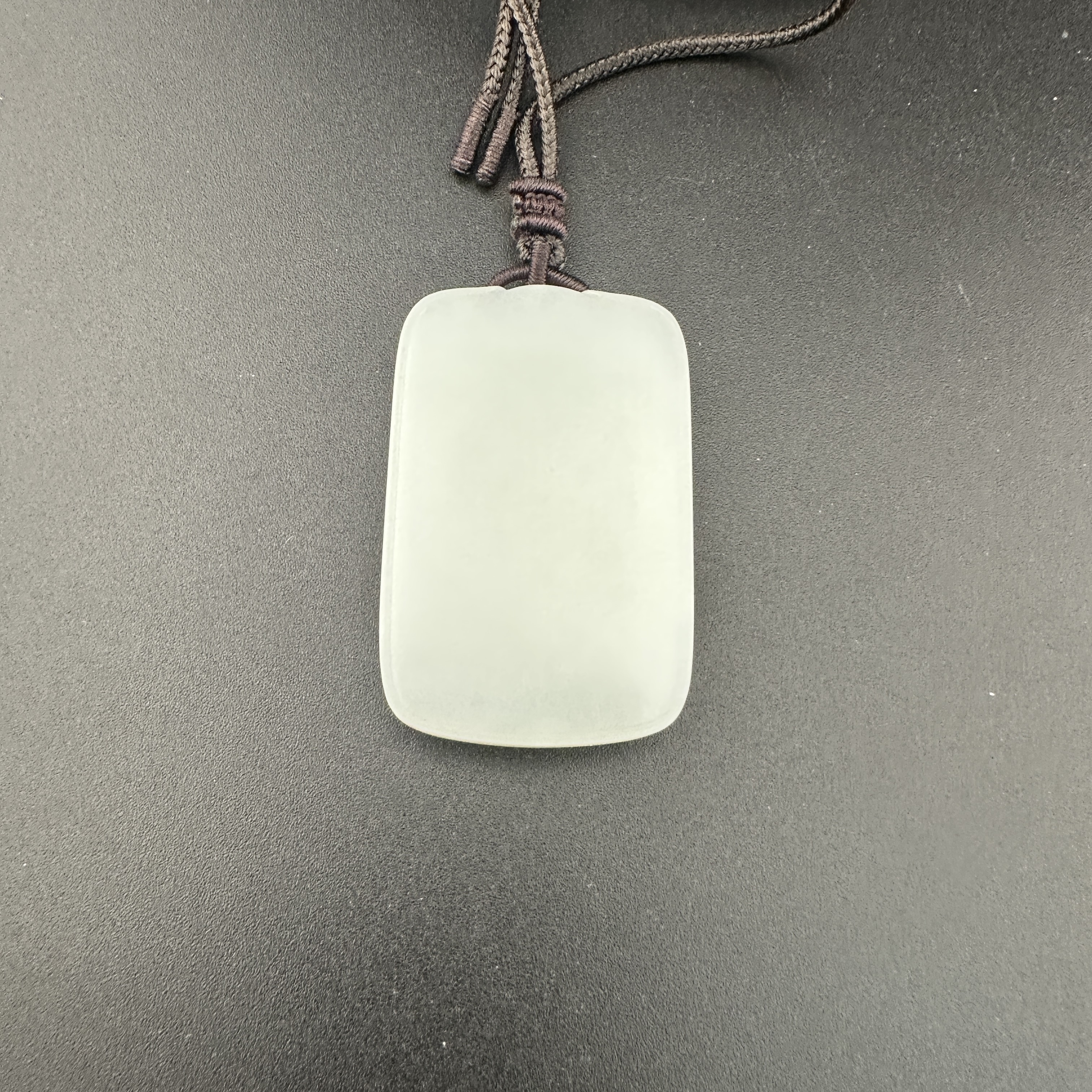 ZGY1227FYBJ标018和田玉白玉平安无事牌吊坠多样性发其一