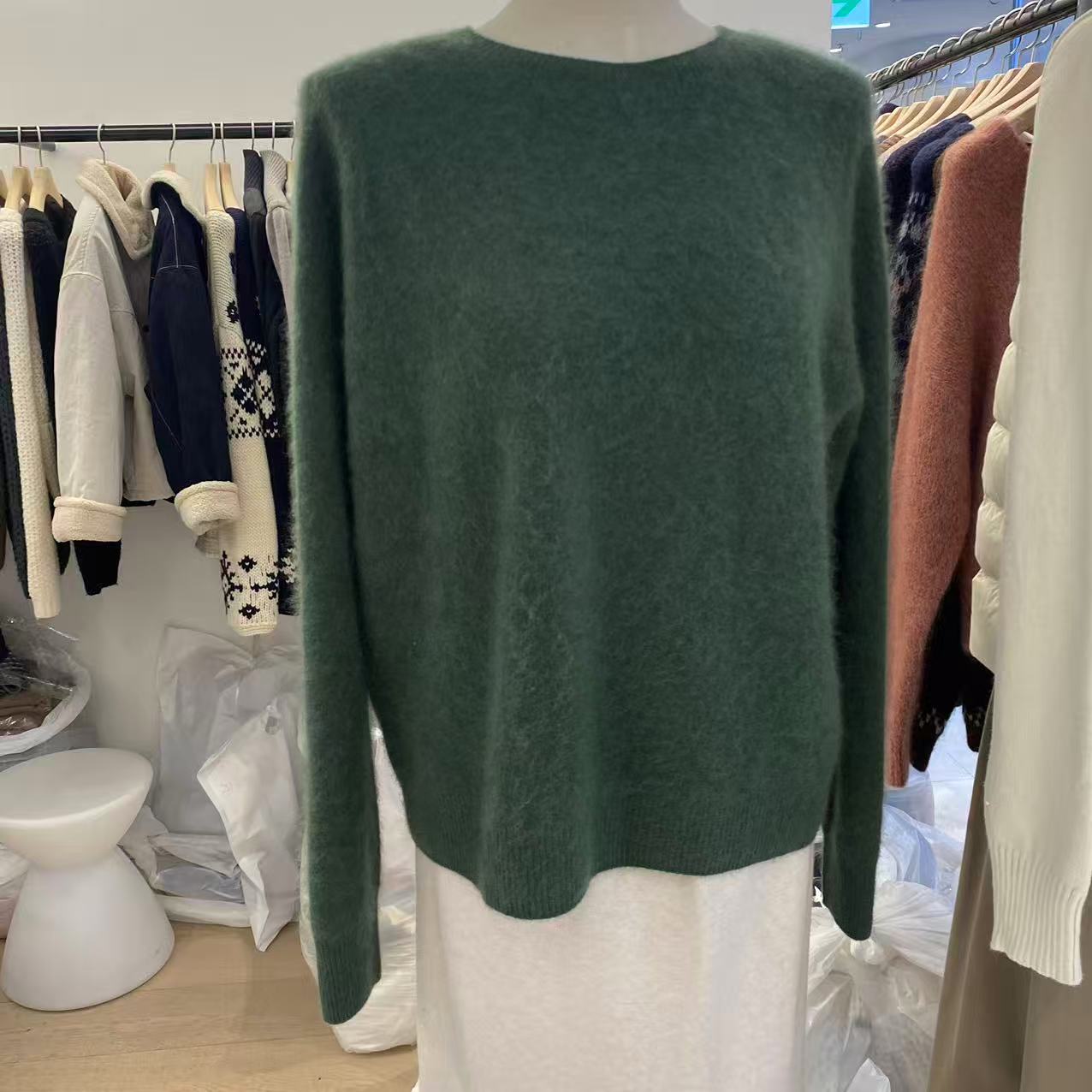 【A2在韩国】东大门女士圆领长袖针织毛衣衫《NO退NO换》