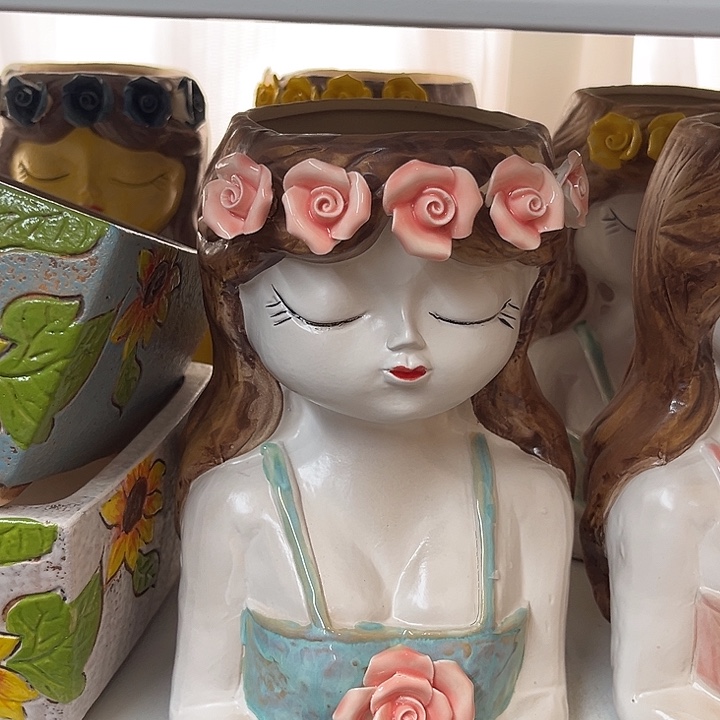 粗陶材质多肉花盆