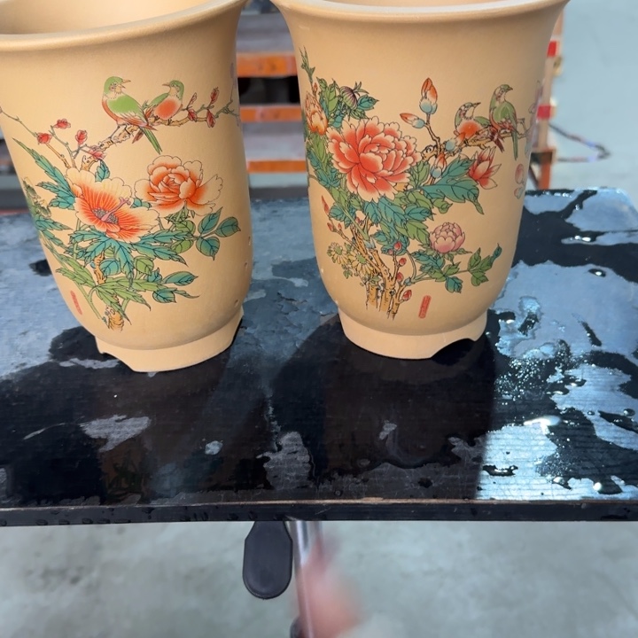 紫砂花盆 高度22口径17