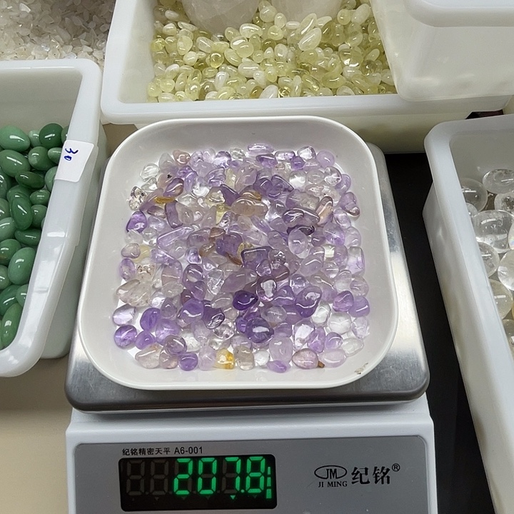 碎石未镶嵌水晶紫水晶