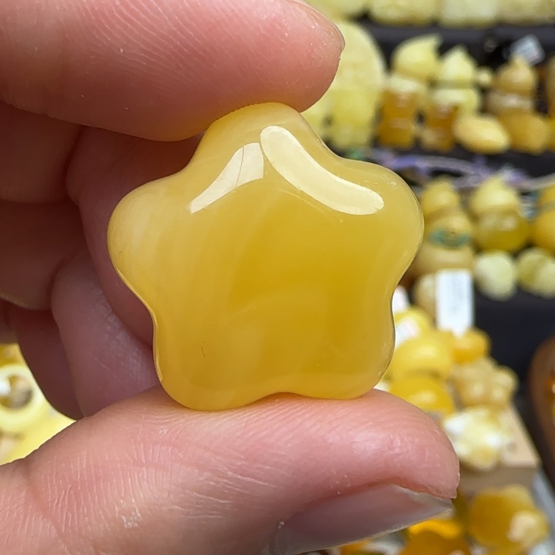 蜜蜡吊坠(不含链)未镶嵌不退换天然俄料蜜蜡星星