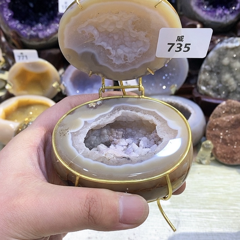 【闪购商品】玛瑙/玉髓天然玛瑙摆件未镶嵌