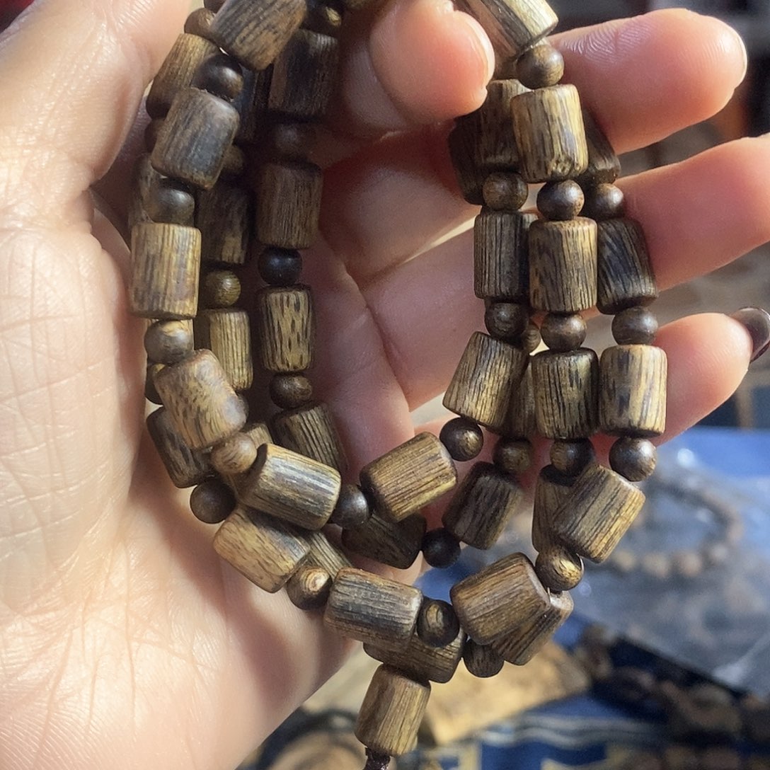 沉香手串棋楠桶珠长串0.7/21克+多样性发一