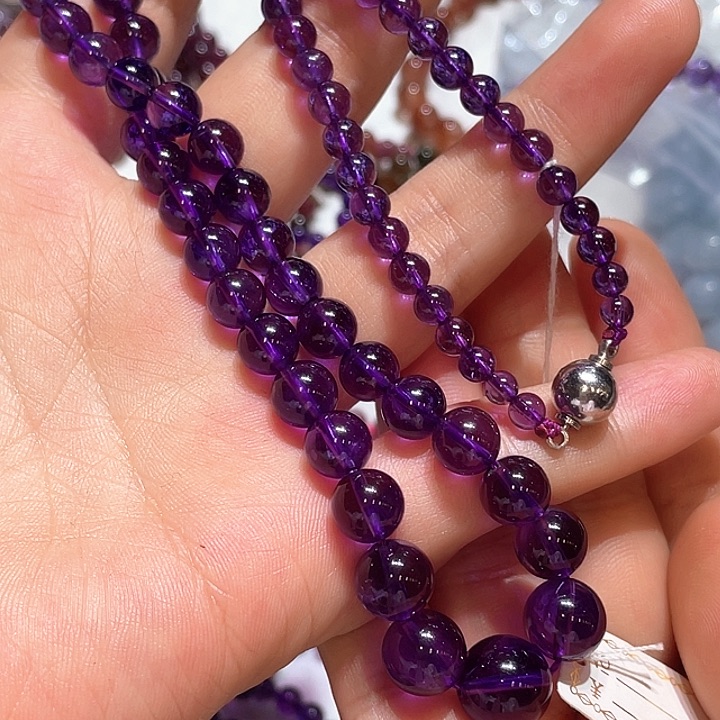 合金颈饰紫晶定制