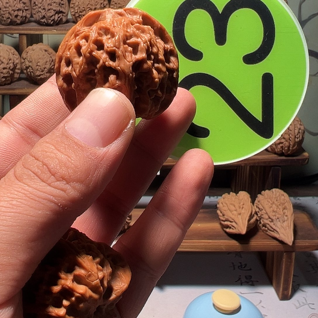 天*方文玩核桃，绿色23