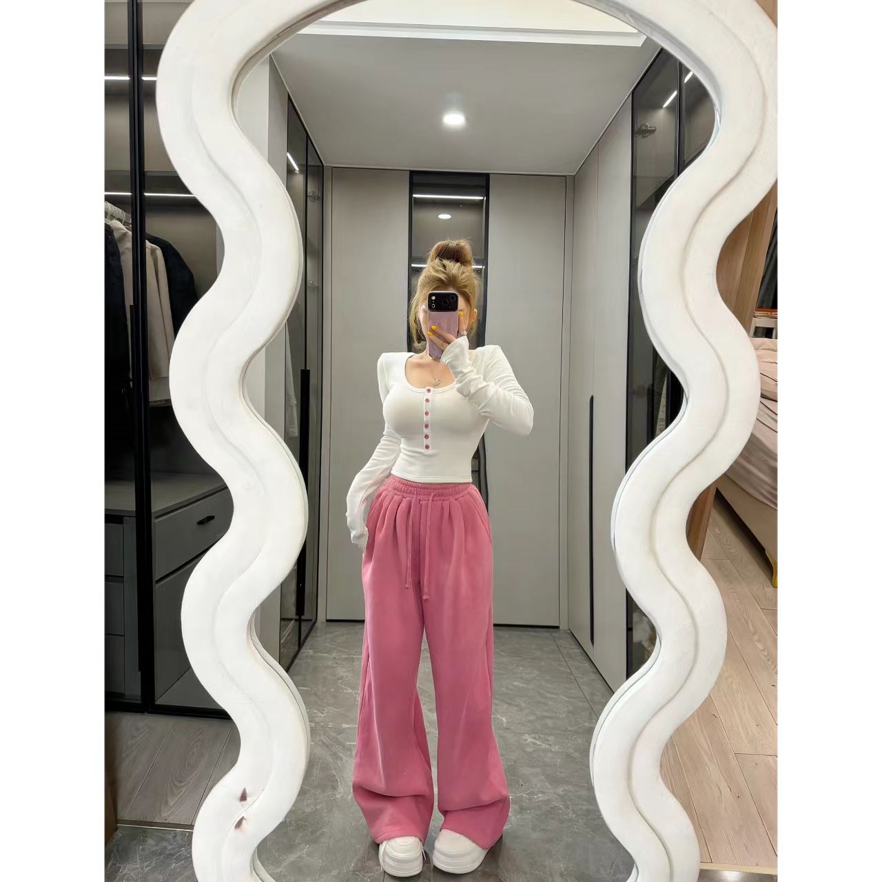 曼曼【甜欲心动组~】宽松阔腿裤女汉服3930#2698#