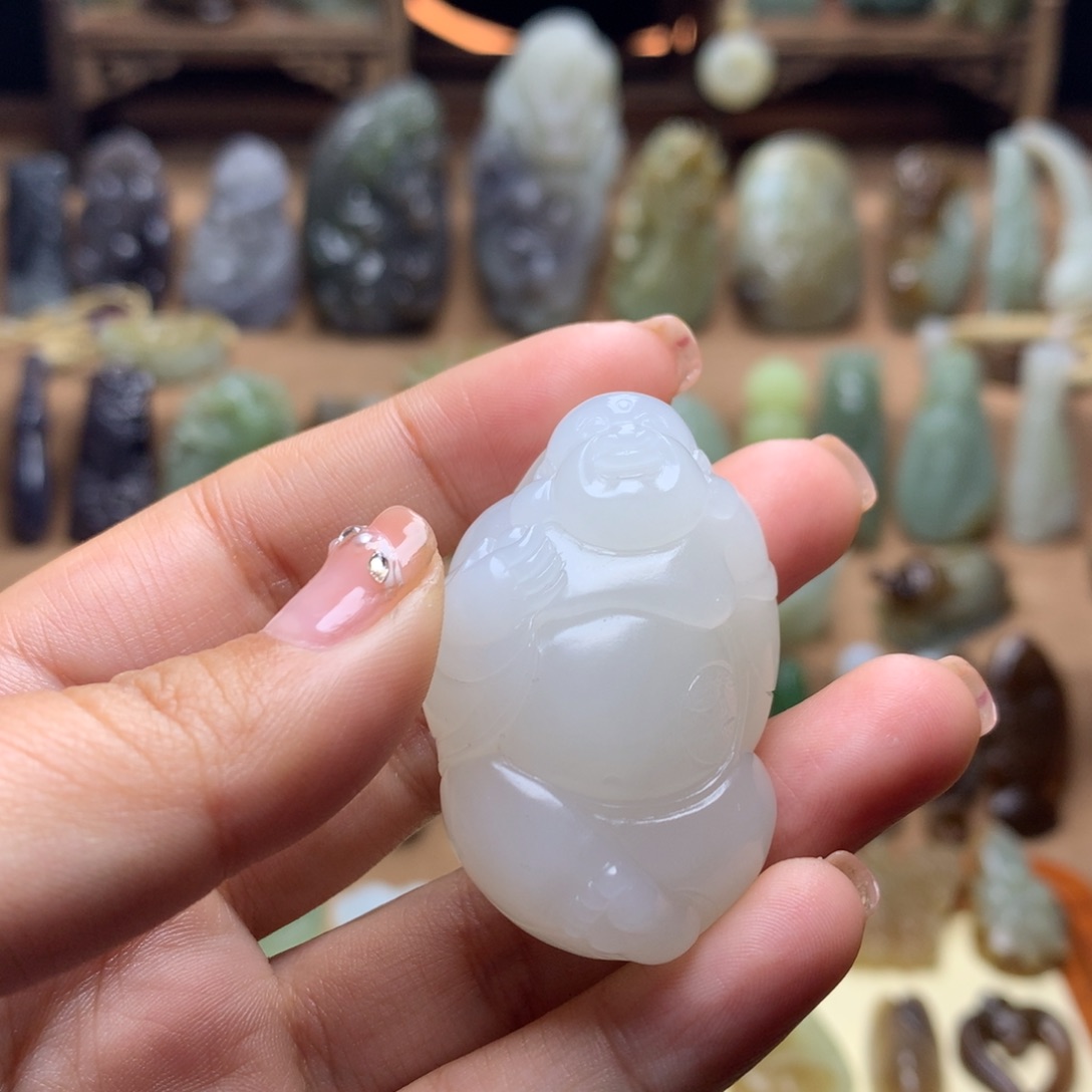 和田玉挂件未镶嵌福*禄