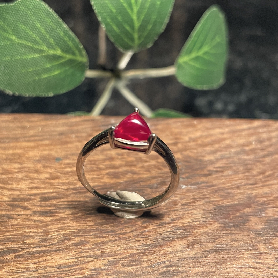 天然辰砂万山朱砂戒指纪念款