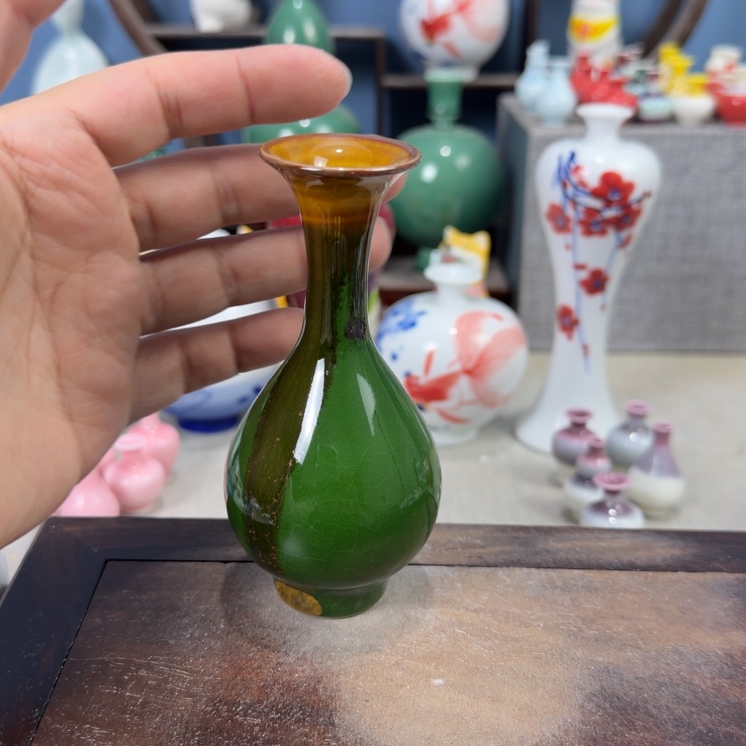 陶瓷手工小花器摆件