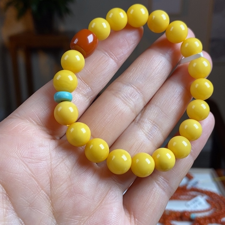 琥珀手链未镶嵌蜜蜡手串9