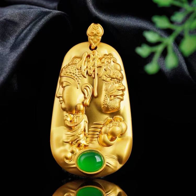 珠光宝气-光彩照人-高雅华贵-精美绝伦-设计款观音吊坠