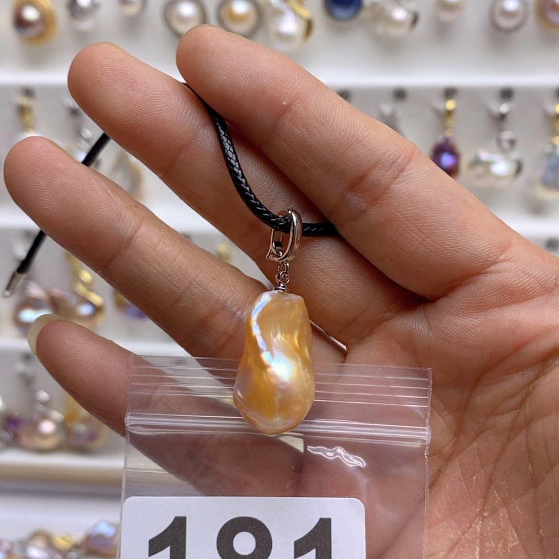 淡水珍珠颈饰银S925镶嵌181