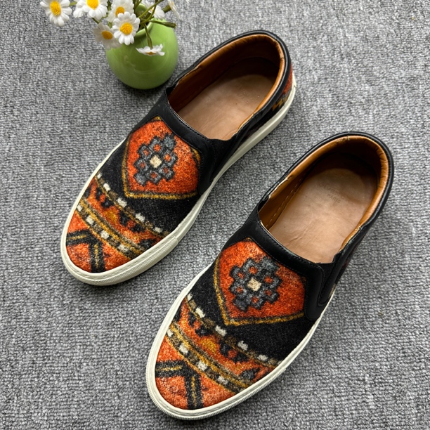 95新 Givenchy/纪梵希 板鞋/阳/39码/ 羊毛老花板鞋 