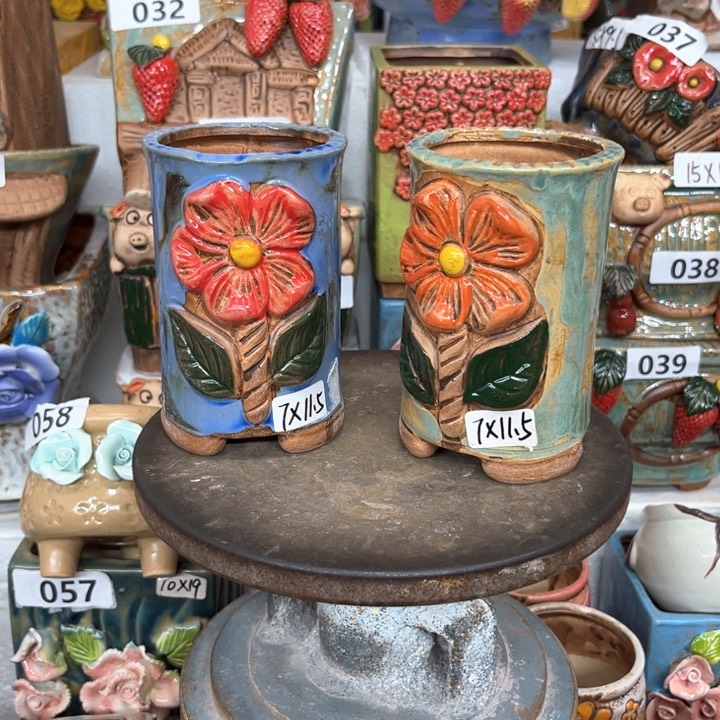 紫砂花盆粗陶材质多肉花盆