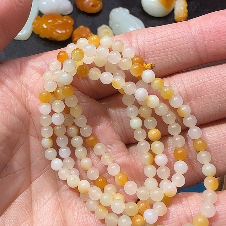 用***0和田玉未镶嵌颈饰