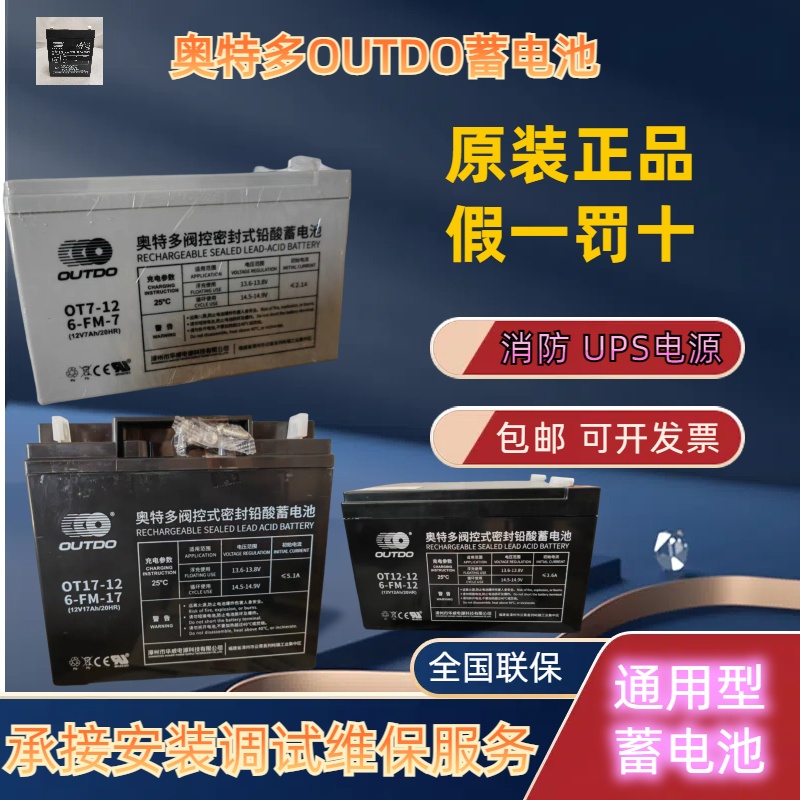 全新泛海三江可燃气体火灾报警控制器应急电源消防主机备用蓄电池