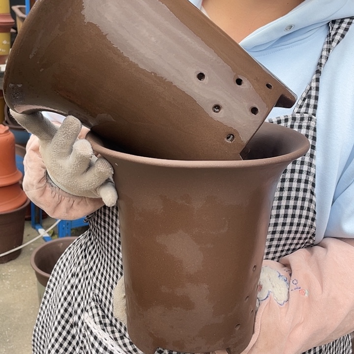 18+18素面兰花盆花盆紫砂花盆紫砂