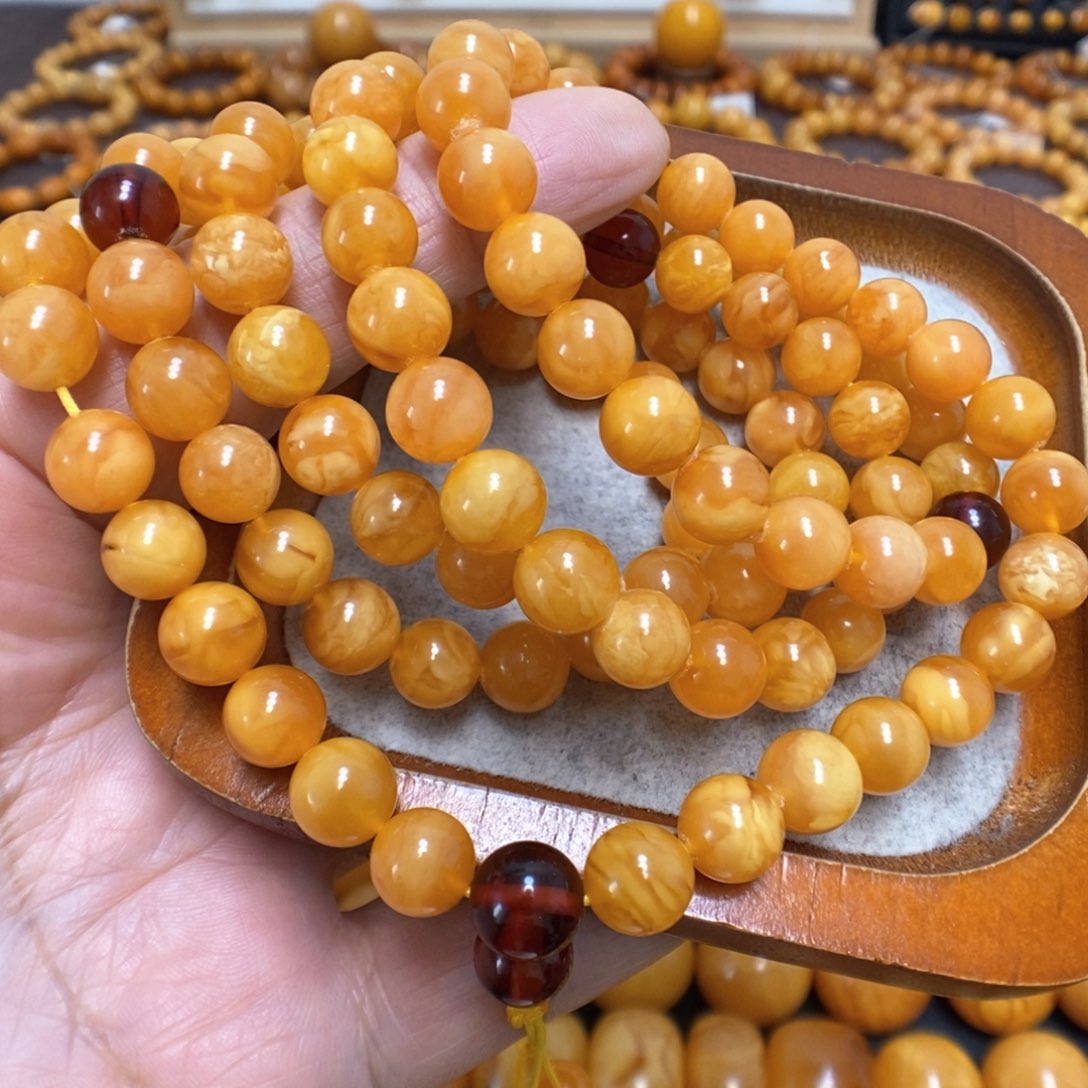 蜜蜡手串未镶嵌蜜蜡