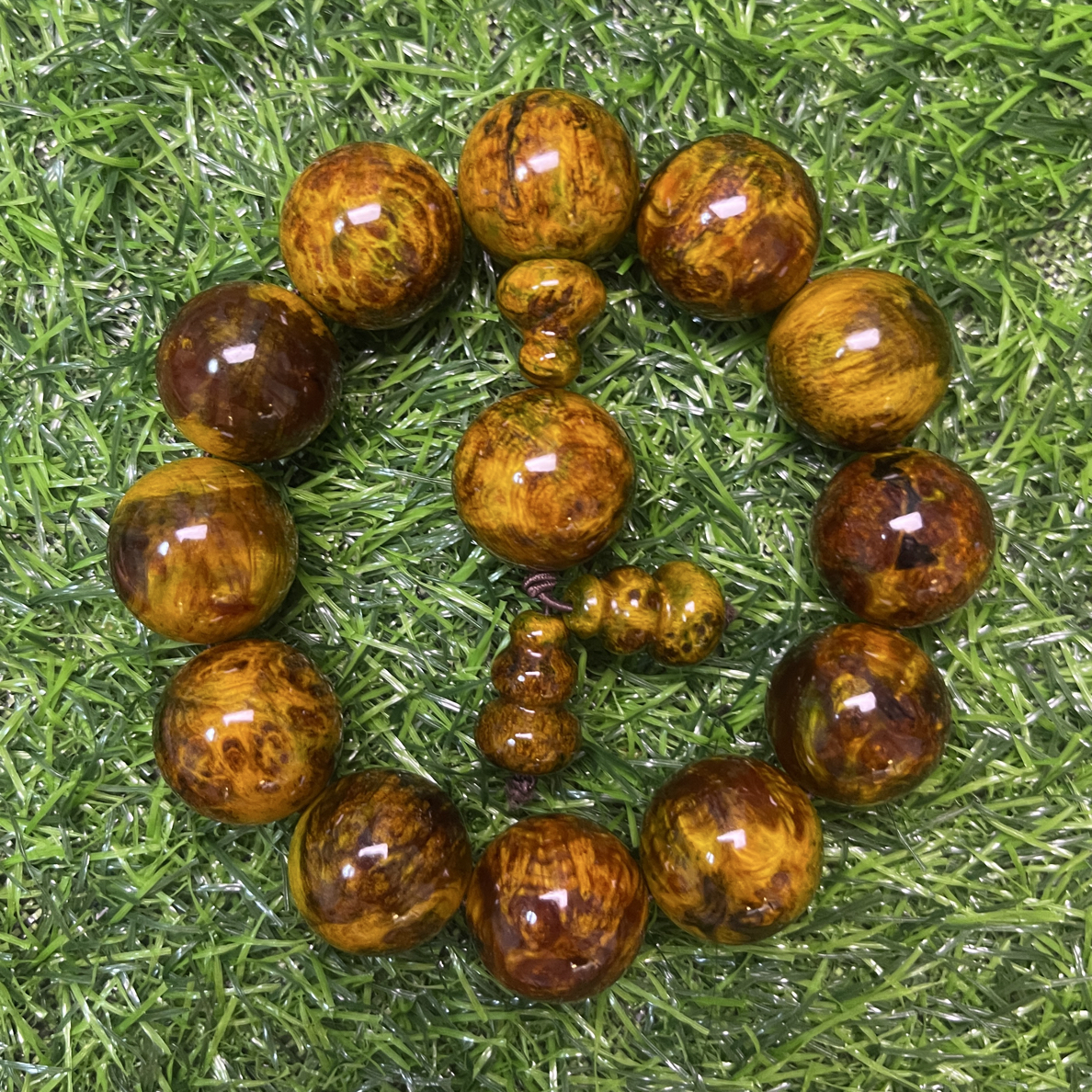 东北琥珀木水墨丹青留疤