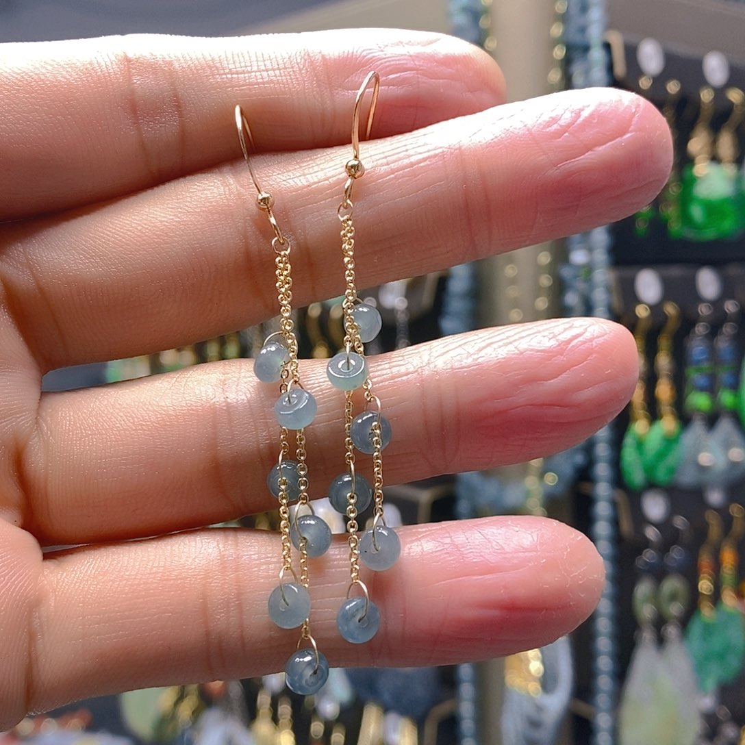 未镶嵌翡翠耳饰翡翠