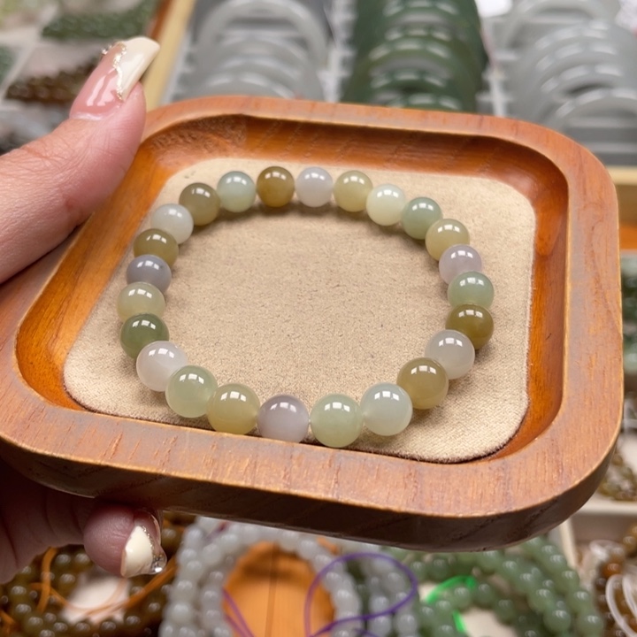 和田玉未镶嵌手串8mm