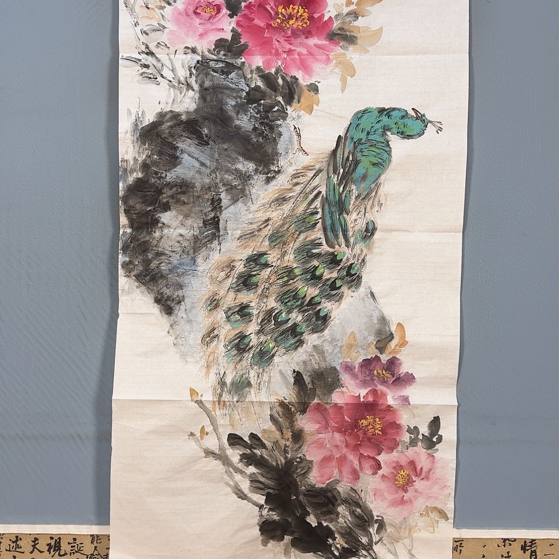 国画172 牡丹一如你的青花