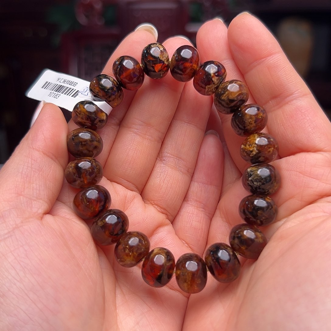 琥珀裸石未镶嵌抚顺琥珀10183。13m m