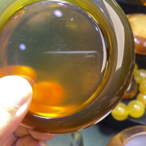 琥珀手镯未镶嵌开*缅甸琥珀手镯