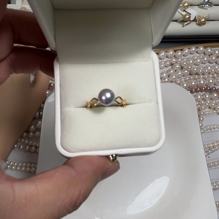 海水珍珠颈饰银S925镶嵌六*