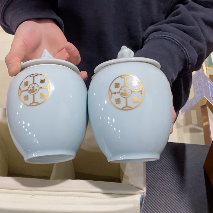 罐（不带礼盒）陶瓷储物罐茶叶罐