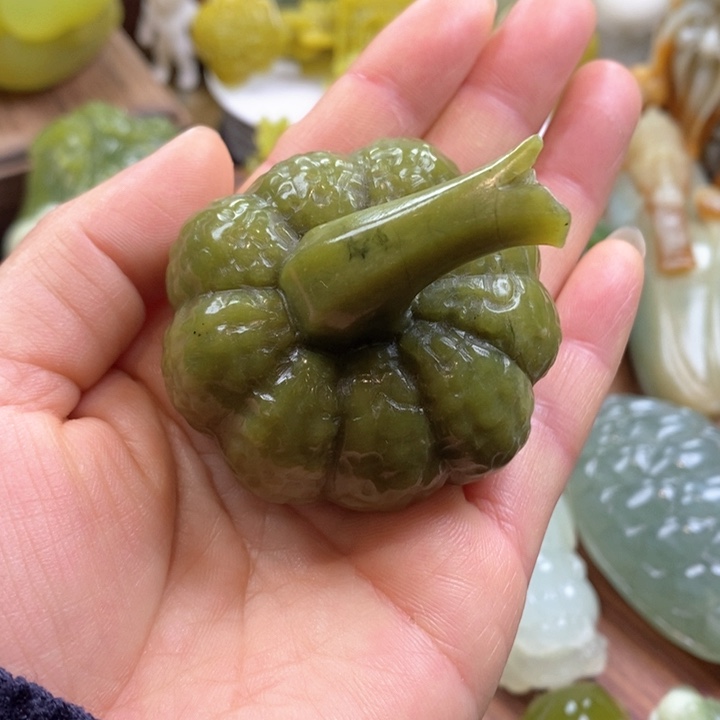 蛇纹石玉未镶嵌手把