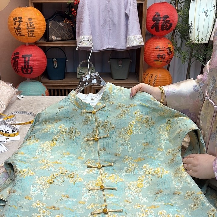 刺绣名家宋锦上衣108