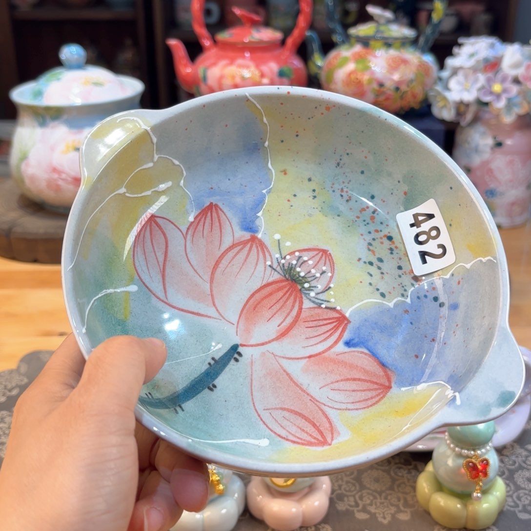 景德镇手绘高温釉下彩陶瓷茶具