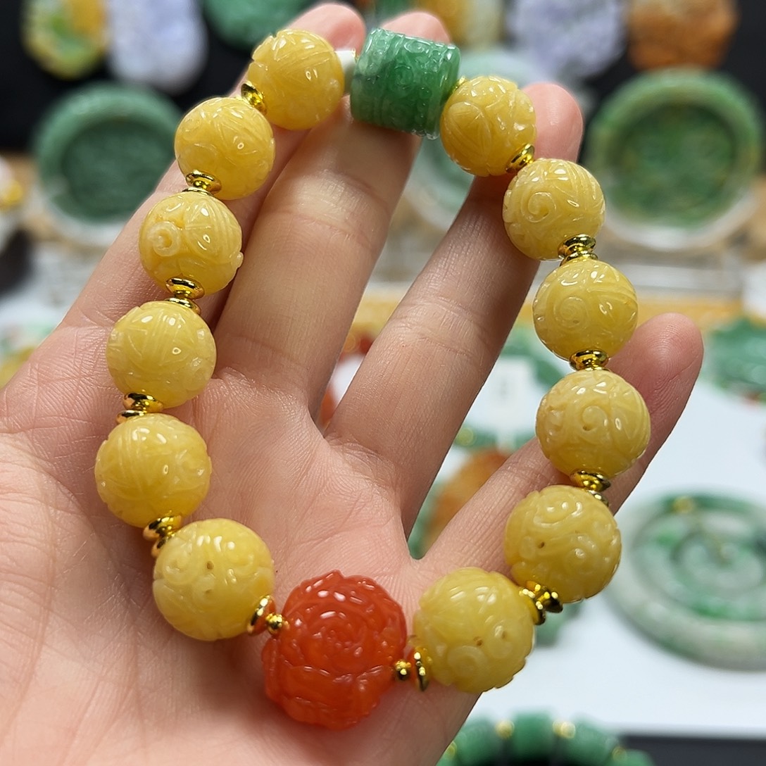 翡翠未镶嵌手链手串