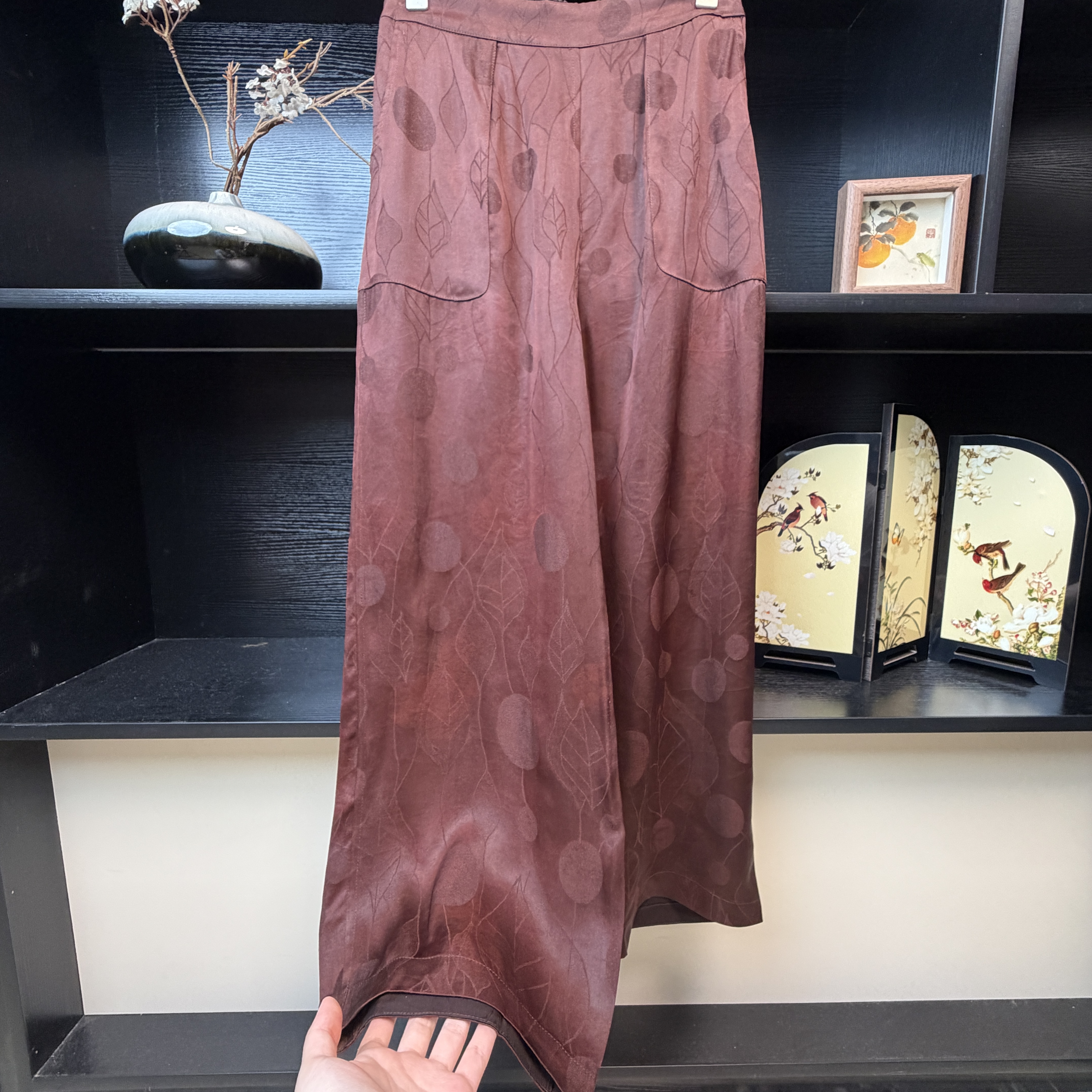 【波点葫芦裤】中式复古百搭双面双穿直筒裤3030