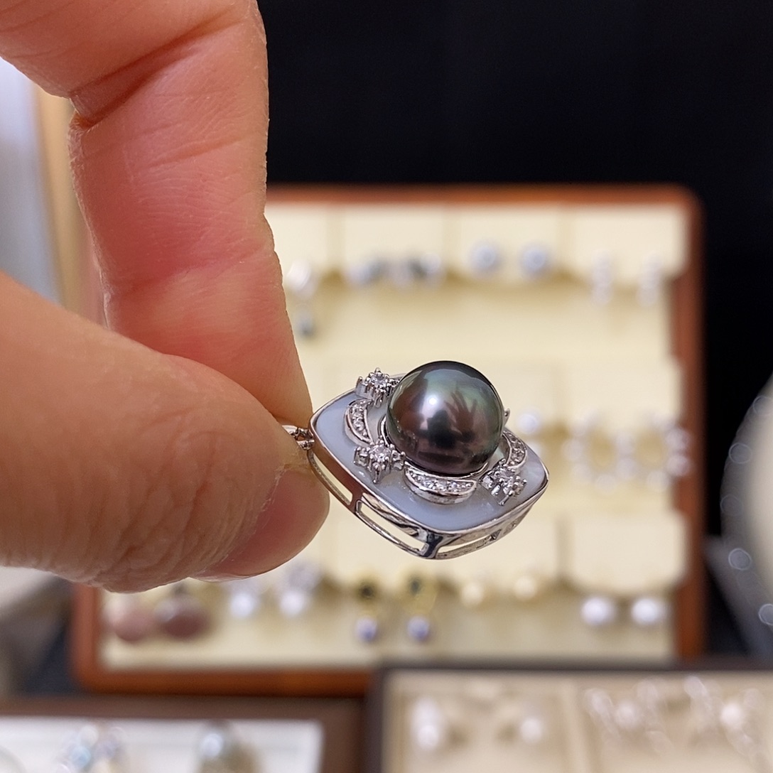 海水珍珠吊坠(不含链)银S925镶嵌