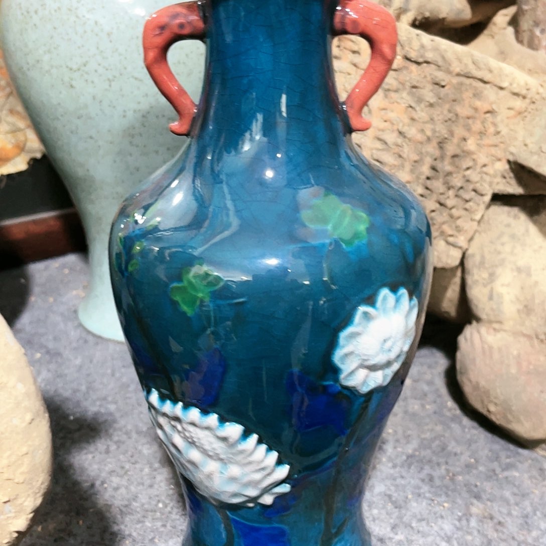 瓦当摆件摆件茶桌茶餐台陶瓷张*玮