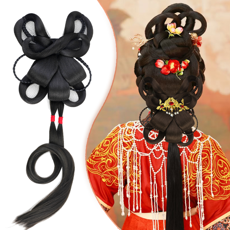 【锦绣】汉服假发复原神仙后压发髻发包新娘妆造魏晋唐宋明造型百搭