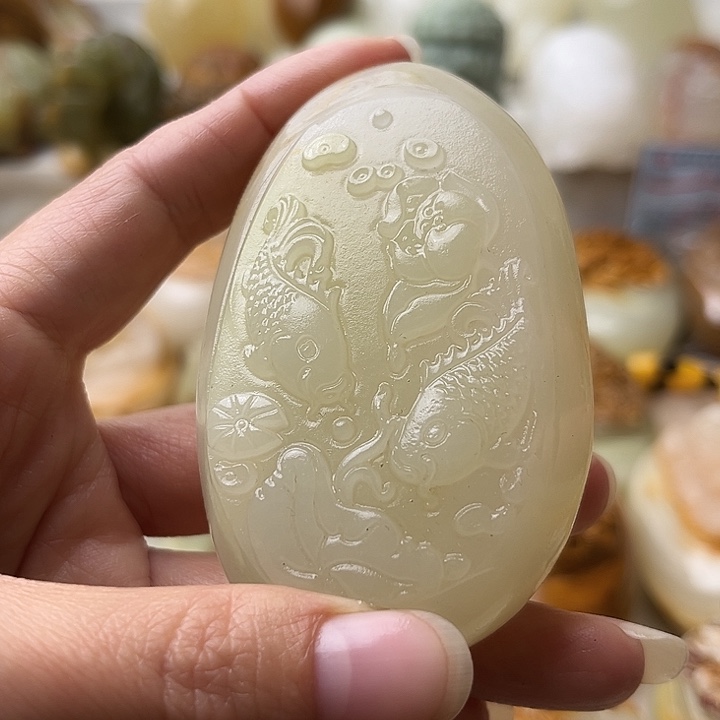 石材古青石不退换鱼