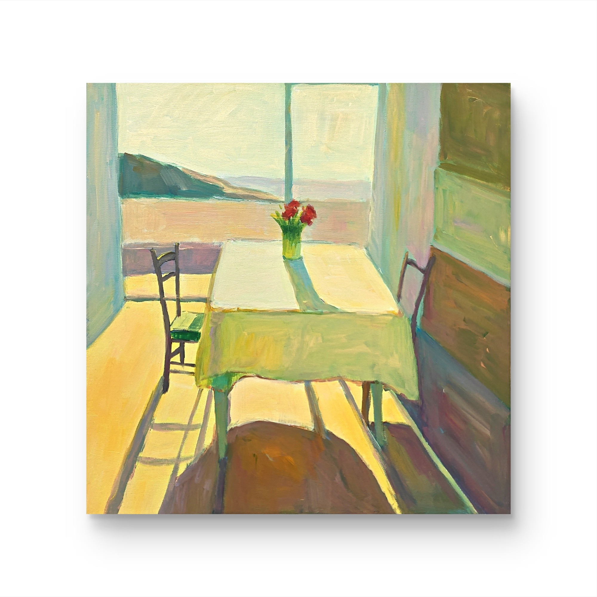 【窗畔暖阳】“50*50” No.1099纯手绘挂画